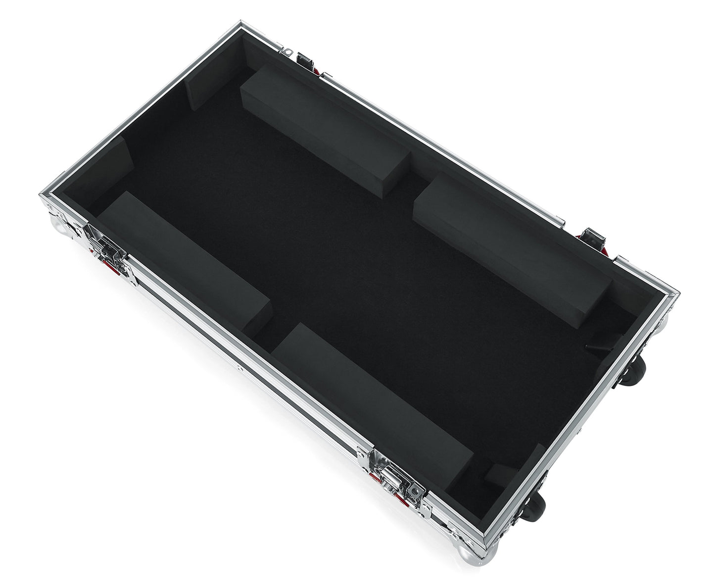Gator Cases G-TOUR Series Gutiar Pedal board with ATA Road Case, Wheels and Pull Handle; Large: 24" x 11" (G-TOUR PEDALBOARD-LGW) , Black