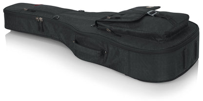 Gator Cases Transit Series Acoustic Guitar Gig Bag; Charcoal Black Exterior (GT-ACOUSTIC-BLK)