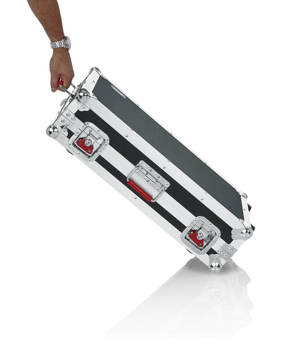Gator Cases G-TOUR Series Gutiar Pedal board with ATA Road Case, Wheels and Pull Handle; Large: 24" x 11" (G-TOUR PEDALBOARD-LGW) , Black
