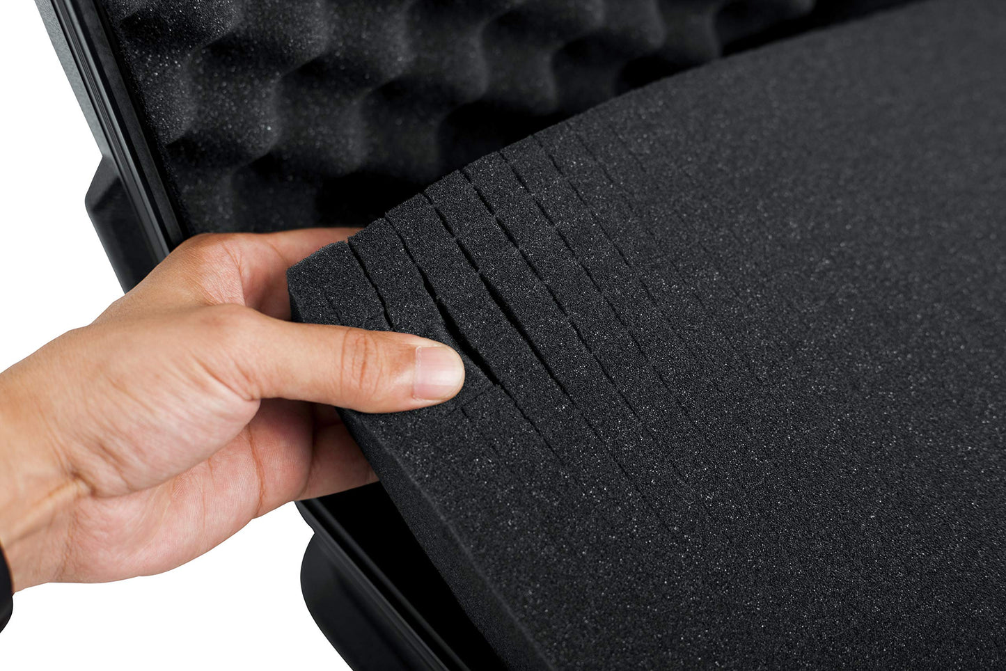 Gator Cases Molded Flight Case for Utility Equipment up to 11"x16"x5" with Diced Foam Interior and TSA Approved Locking Latch; (GTSA-UTLDF111605)