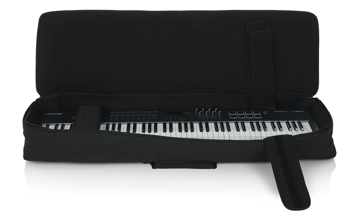 Gator Cases Padded Keyboard Gig Bag; Fits Slim Line 88 Note Keyboards (GKB-88 SLIM)