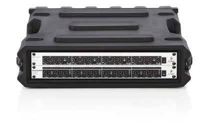 Gator Cases Pro Series Rotationally Molded 2U Rack Case with Standard 19" Depth; Made in USA (G-PRO-2U-19), Black (GPRO2U19)