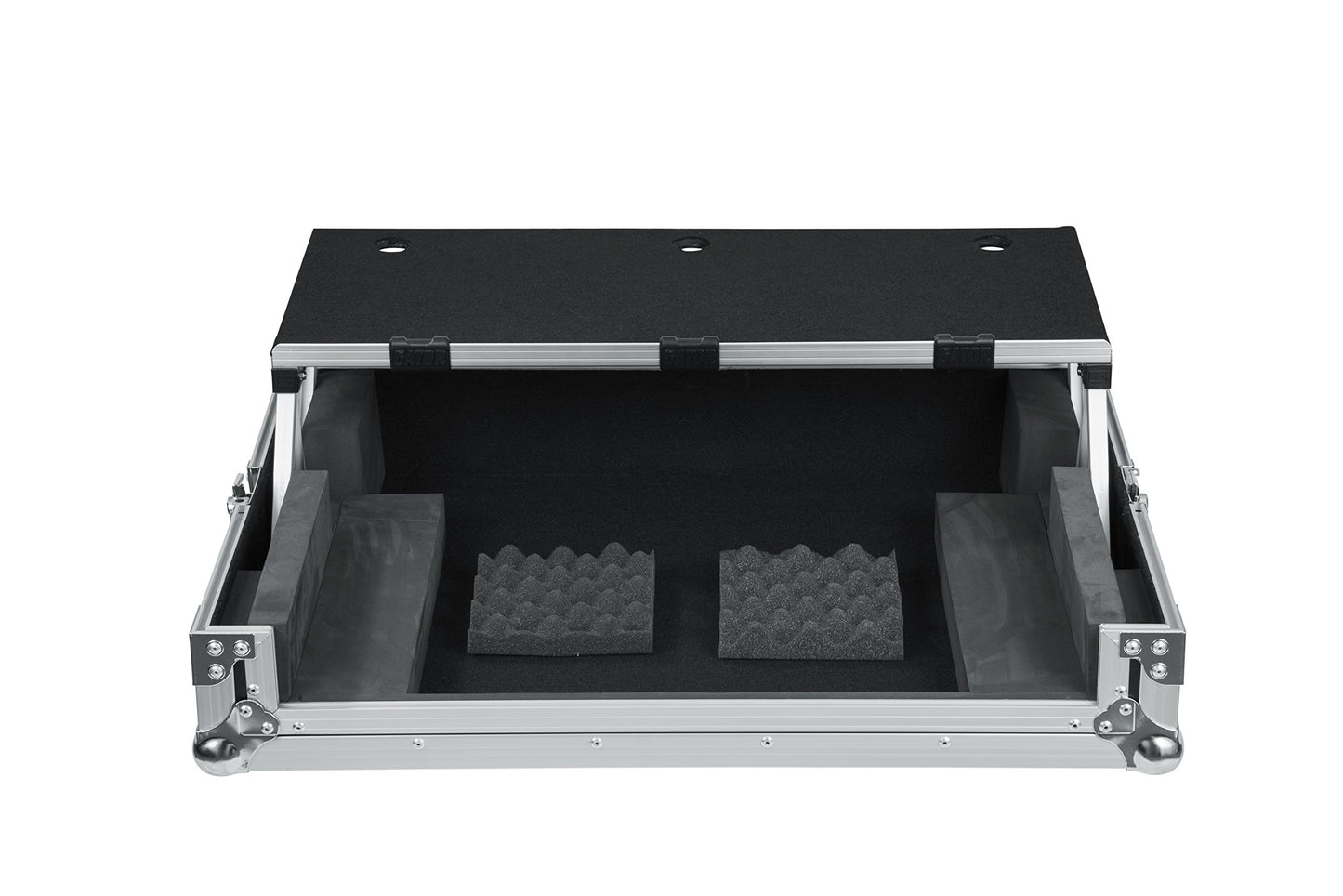 Gator Cases G-TOUR Series ATA Style Road Case for Medium Sized DJ Controllers with Sliding Laptop Platform; (G-TOURDSPUNICNTLB)