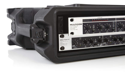 Gator Cases Pro Series Rotationally Molded 2U Rack Case with Shallow 13" Depth; Made in USA (G-PRO-2U-13)