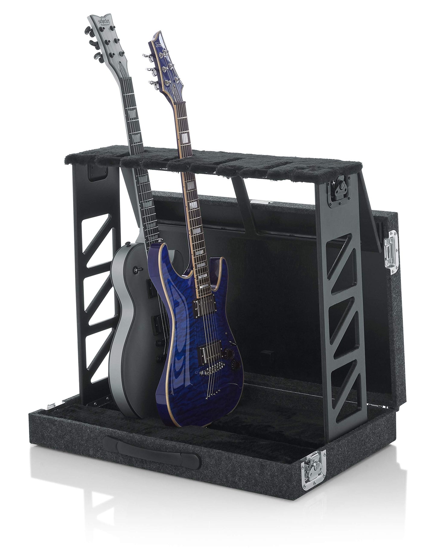 Gator Cases Rack Style Guitar Stand; Holds up to (4) Acoustic, Electric, or Bass Guitars (GTRSTD4)