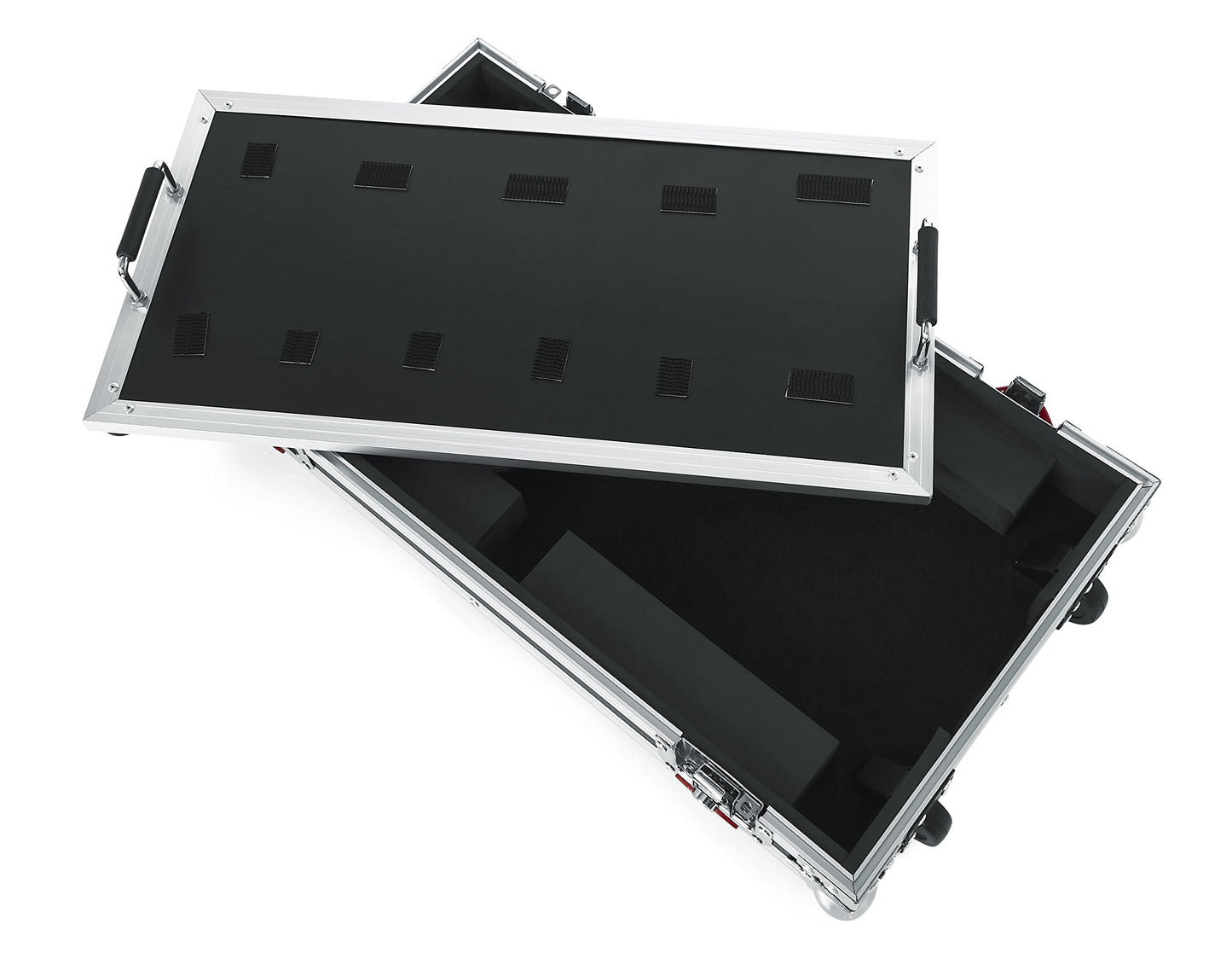 Gator Cases G-TOUR Series Gutiar Pedal board with ATA Road Case, Wheels and Pull Handle; Large: 24" x 11" (G-TOUR PEDALBOARD-LGW) , Black