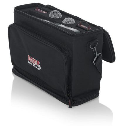 Gator Cases Padded Carry Bag to Hold Shure BLX Style Wireless System with (2) Microphones and (2) Body Packs (GM-DUALW)