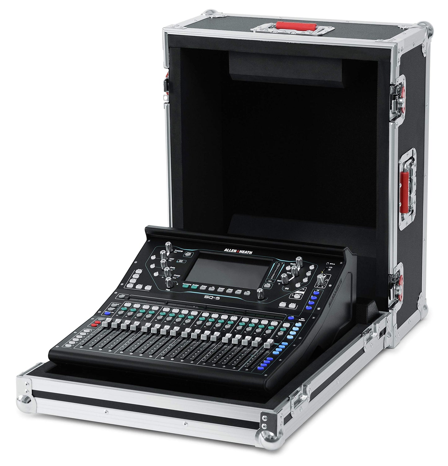 Gator Cases G Series ATA Style Road Case with Heavy Duty Tour Grade Hardware-Custom Fit for Allen and Heath SQ-5 Mixer (GTOURAHSQ5NDH)