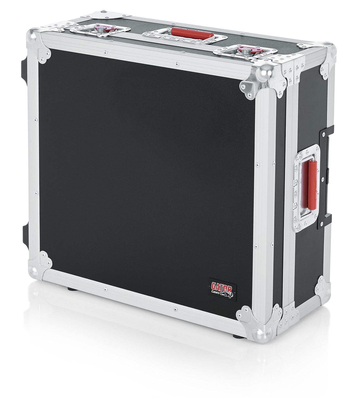 Gator Cases Rolling ATA Style Mixer Road Case with Fully Adjustable Interior and Stackable Ball Corners; 19" x 21" x 7" (G-TOUR 19X21)
