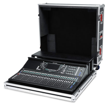 Gator Cases G-TOUR ATA Style Road Case Custom Fit for Allen & Heath SQ7 Mixer with Heavy Duty Hardware & 4" Casters (GTOURAHSQ7)
