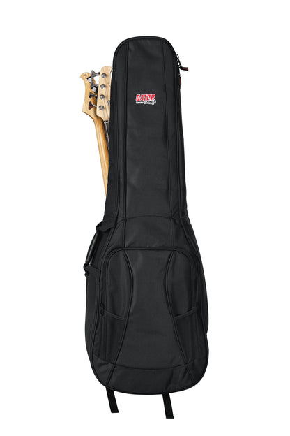 Gator GB-4G-BASSX2 Cases 4G Series Double Bass Guitar Gig Bag With Adjustable Backpack Straps
