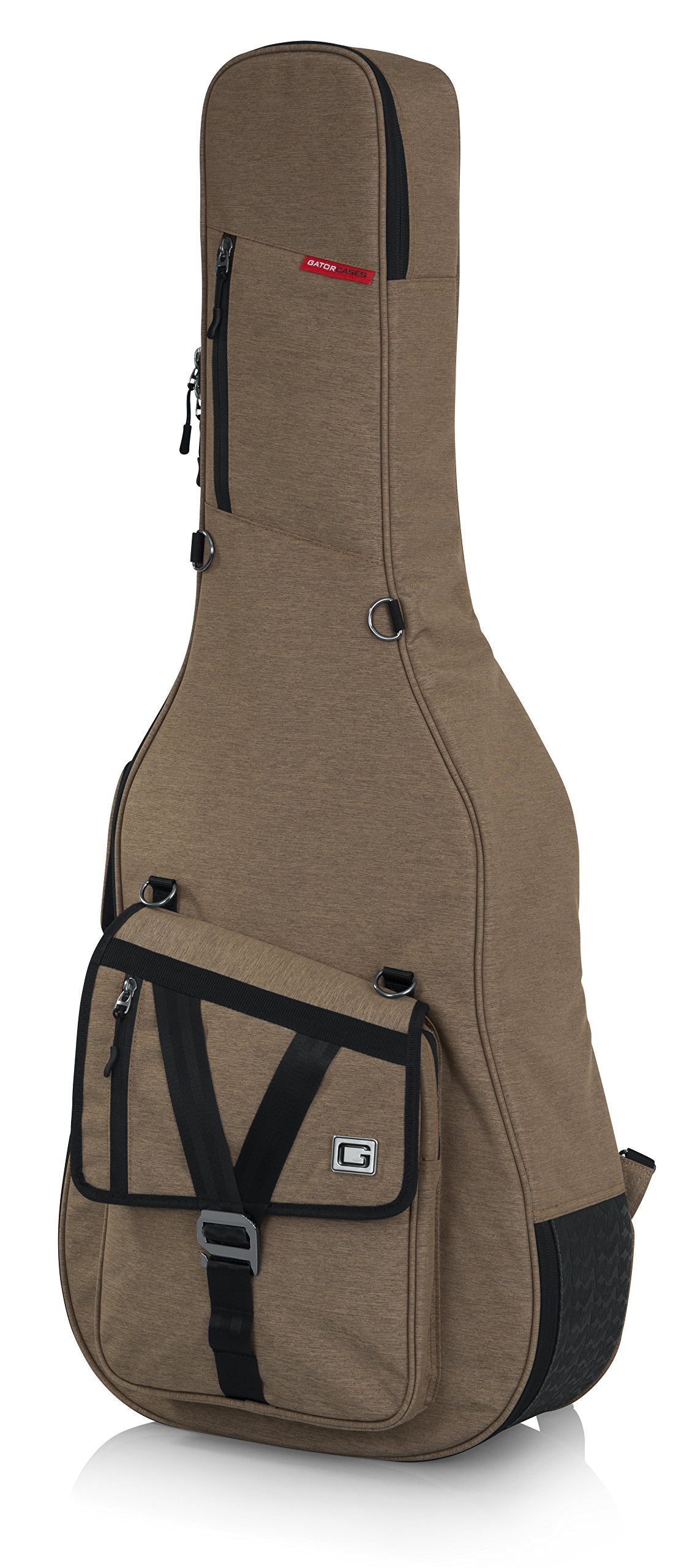 Gator Cases Transit Series Acoustic Guitar Gig Bag; Tan Exterior (GT-ACOUSTIC-TAN)