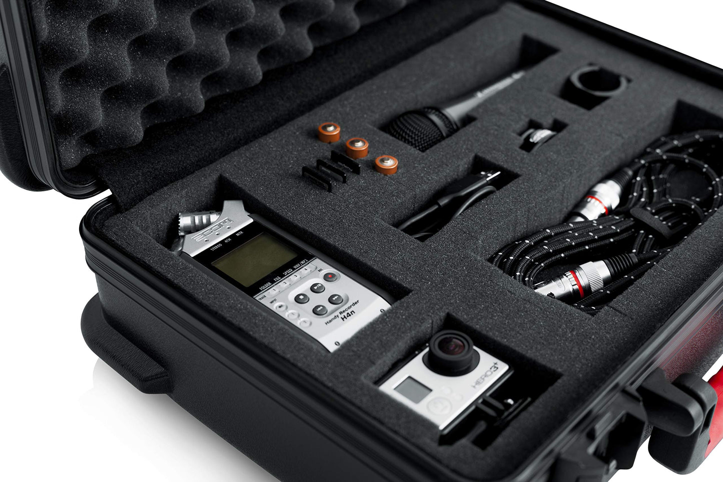 Gator Cases Molded Flight Case for Utility Equipment up to 11"x16"x5" with Diced Foam Interior and TSA Approved Locking Latch; (GTSA-UTLDF111605)