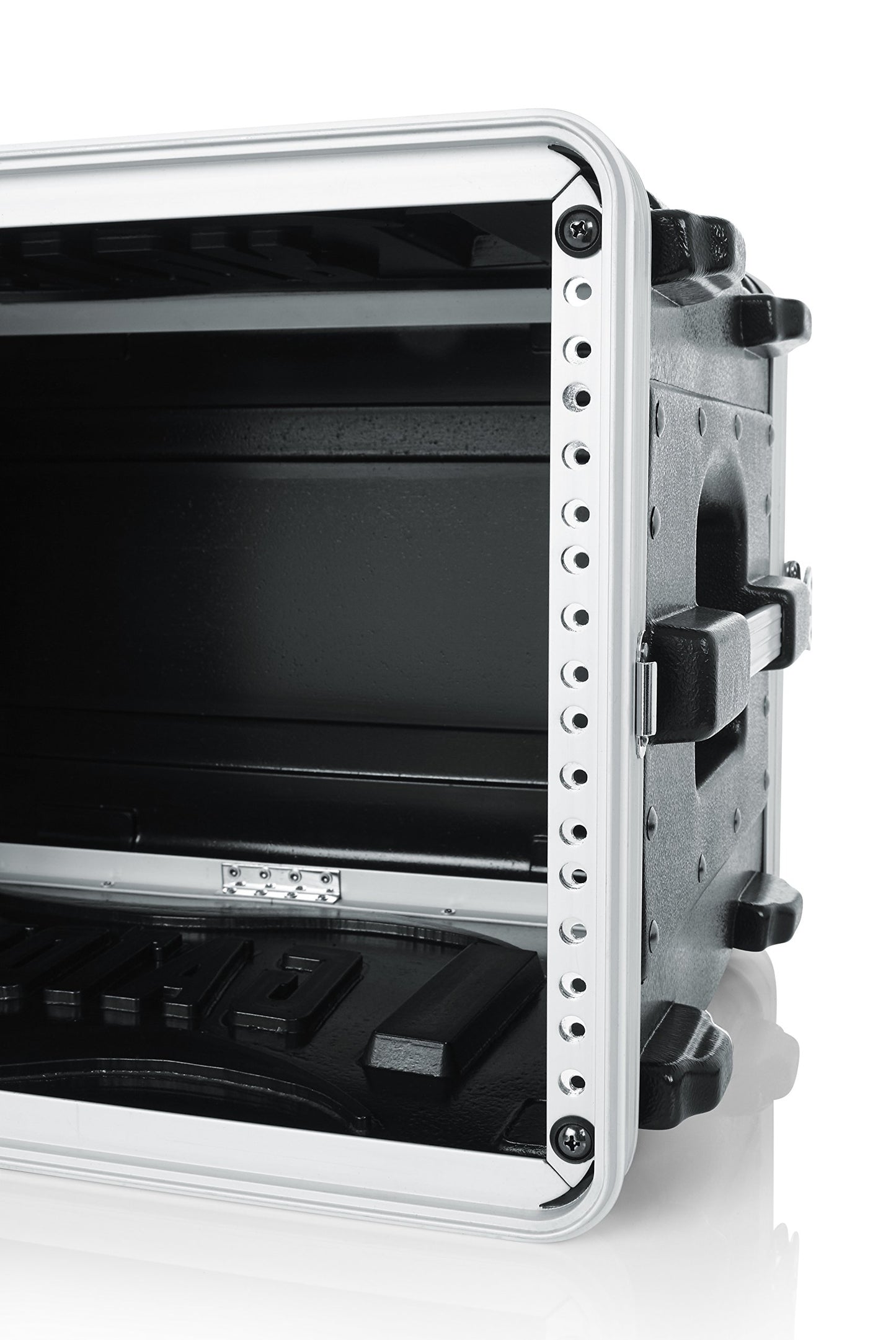Gator Cases Lightweight Molded 6U Rack Case with Heavy Duty Latches; Shallow 14.25" depth, 6U (GR-6S)