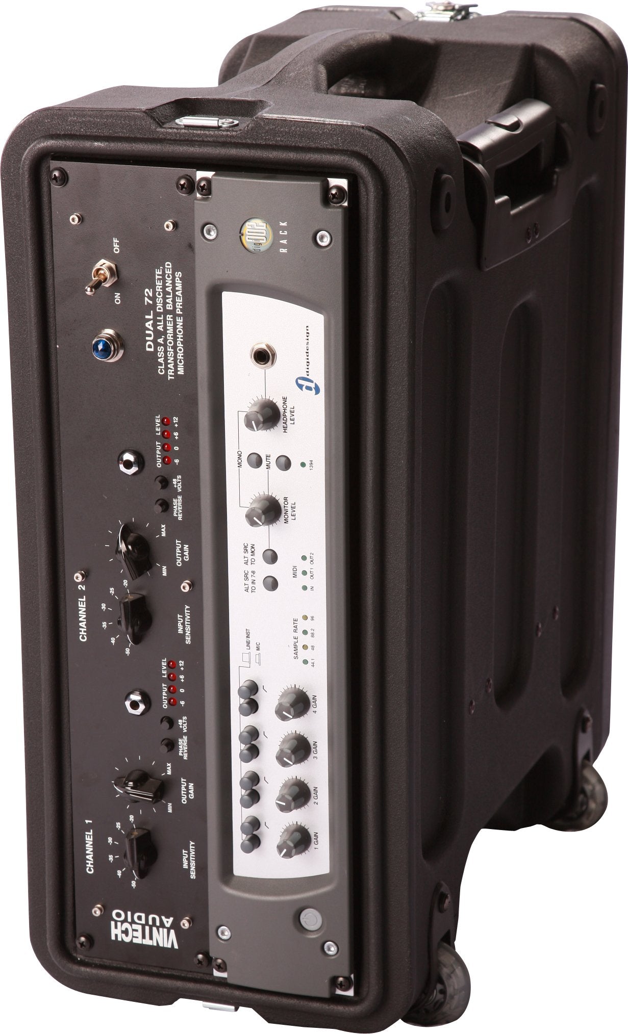 Gator Cases Pro Series Rotationally Molded 8U Rolling Rack Case with 19" Depth, Tow Handle & Recessed Wheels; Made in USA (G-PROR-8U-19)