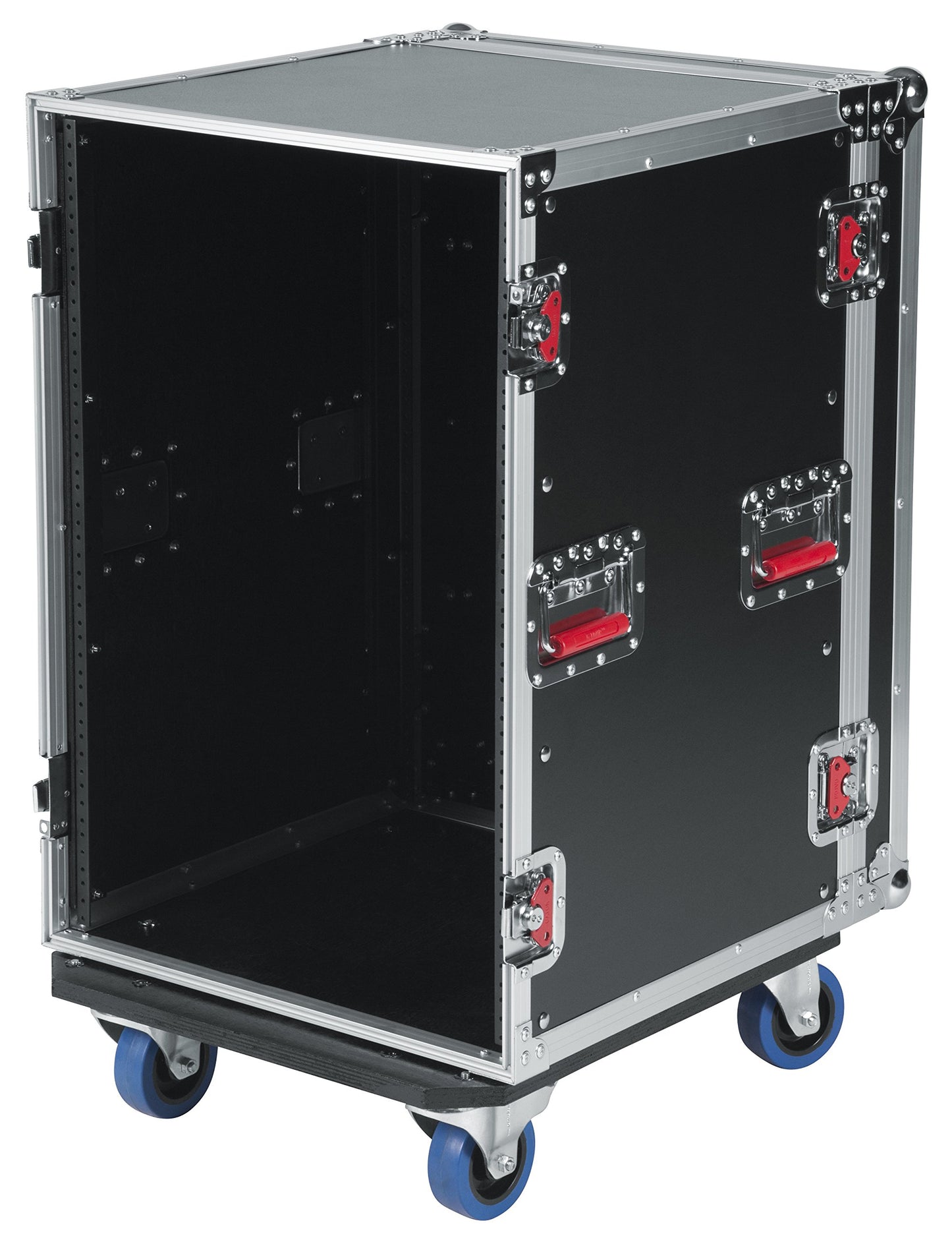 Gator Cases G-TOUR Audio Road Rack with Heavy-Duty Casters and Tour Grade Hardware; 17" Rackable Depth, 16U (G-TOUR 16U CAST)