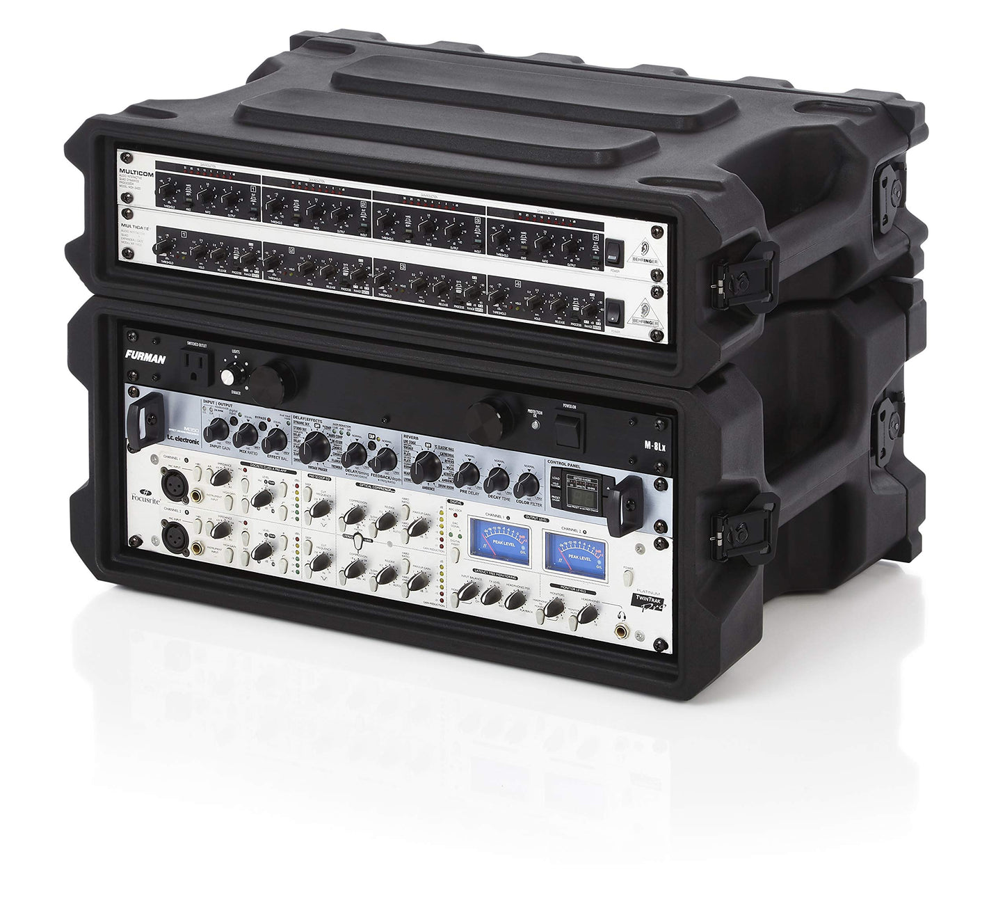 Gator Cases Pro Series Rotationally Molded 4U Rack Case with Shallow 13" Depth; Made in USA (G-PRO-4U-13)