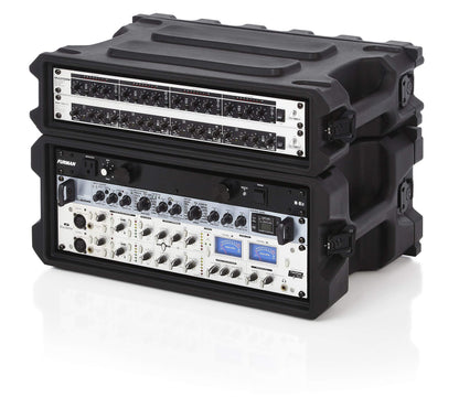 Gator Cases Pro Series Rotationally Molded 4U Rack Case with Shallow 13" Depth; Made in USA (G-PRO-4U-13)