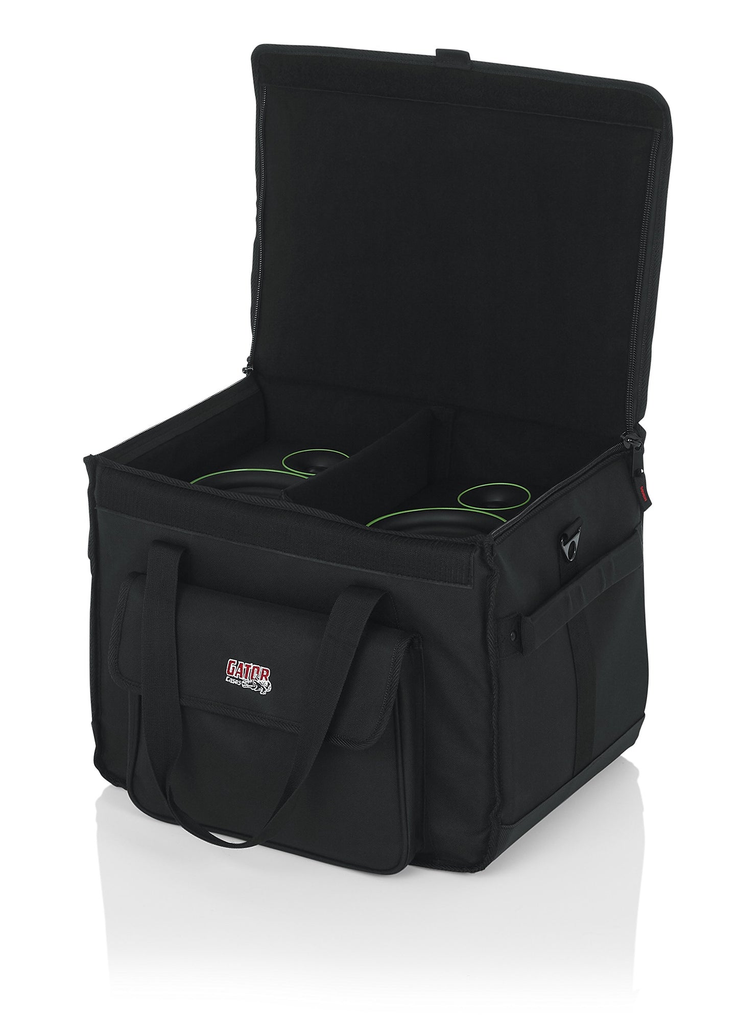 Gator Cases Studio Monitor Tote Bag Holds (2) Powered Monitors Up to 5" Driver Range; Fits JBL, Mackie, KRK, & More (G-STUDIOMON1)
