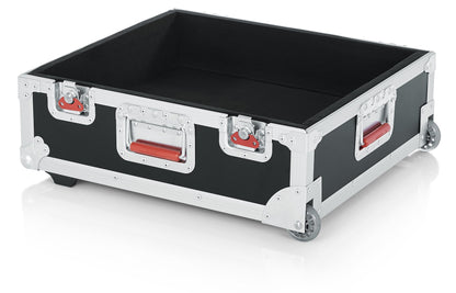 Gator Cases Rolling ATA Style Mixer Road Case with Fully Adjustable Interior and Stackable Ball Corners; 19" x 21" x 7" (G-TOUR 19X21)