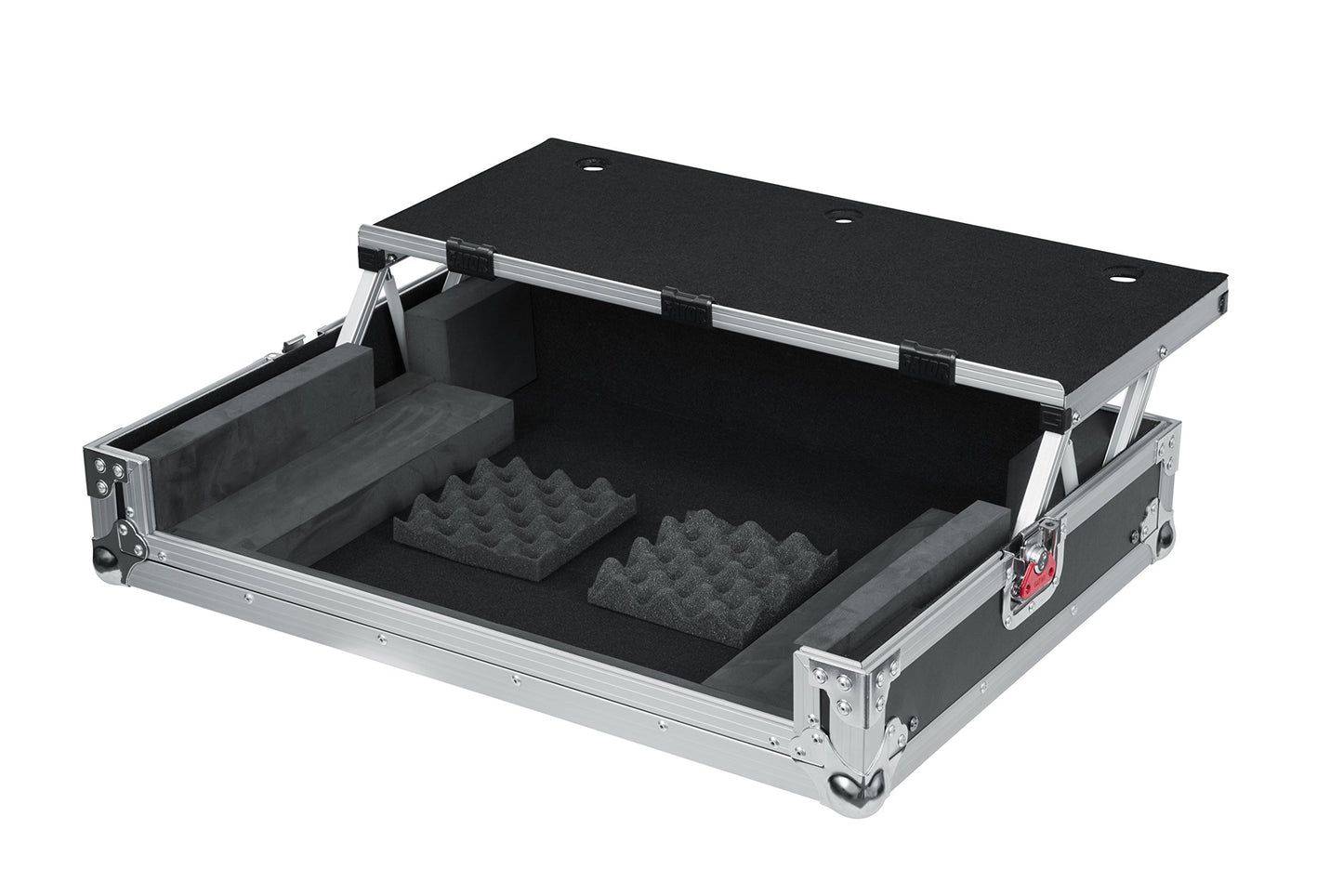 Gator Cases G-TOUR Series ATA Style Road Case for Medium Sized DJ Controllers with Sliding Laptop Platform; (G-TOURDSPUNICNTLB)