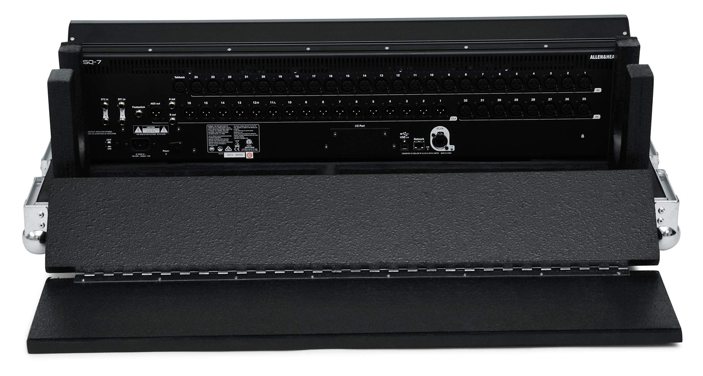 Gator Cases G-TOUR ATA Style Road Case Custom Fit for Allen & Heath SQ7 Mixer with Heavy Duty Hardware & 4" Casters (GTOURAHSQ7)