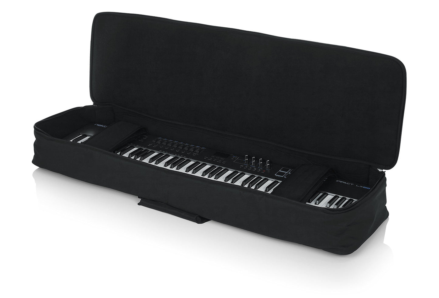 Gator Cases Padded Keyboard Gig Bag; Fits Slim Line 88 Note Keyboards (GKB-88 SLIM)