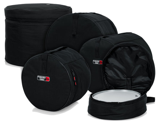 Gator Cases Protechtor Series 5 piece Padded Drum Bag Set for Standard Kits; 22" Kick, 12” Tom, 13” Tom, 16” Tom, 14” Snare (GP-STANDARD-100)
