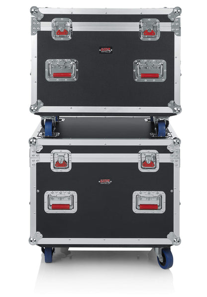 Gator Cases G-TOUR Series Equipment Storage Case / Cable Trunk with Heavy Duty Casters, Adjustable Dividers and Storage Trays, Truck Pack Size; 45" x 30" x 30" (G-TOURTRK453012)