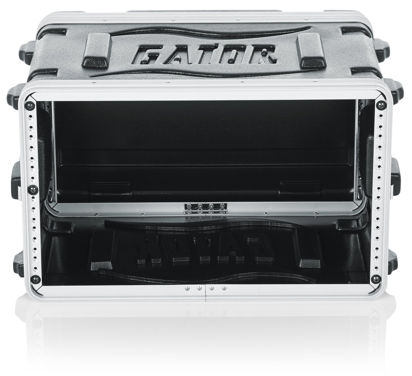 Gator Cases Lightweight Molded 6U Rack Case with Heavy Duty Latches; Shallow 14.25" depth, 6U (GR-6S)