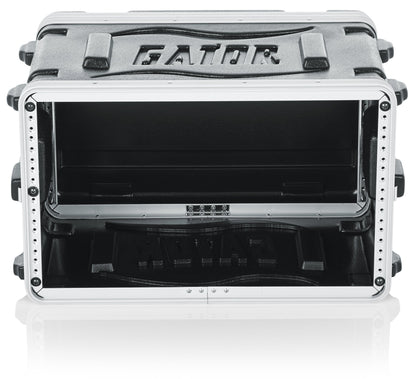 Gator Cases Lightweight Molded 6U Rack Case with Heavy Duty Latches; Shallow 14.25" depth, 6U (GR-6S)