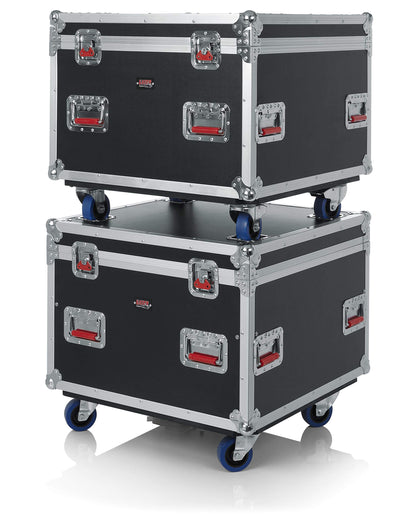 Gator Cases G-TOUR Series Equipment Storage Case / Cable Trunk with Heavy Duty Casters, Truck Pack Size; 30" x 22" x 22" (G-TOURTRK3022HS)