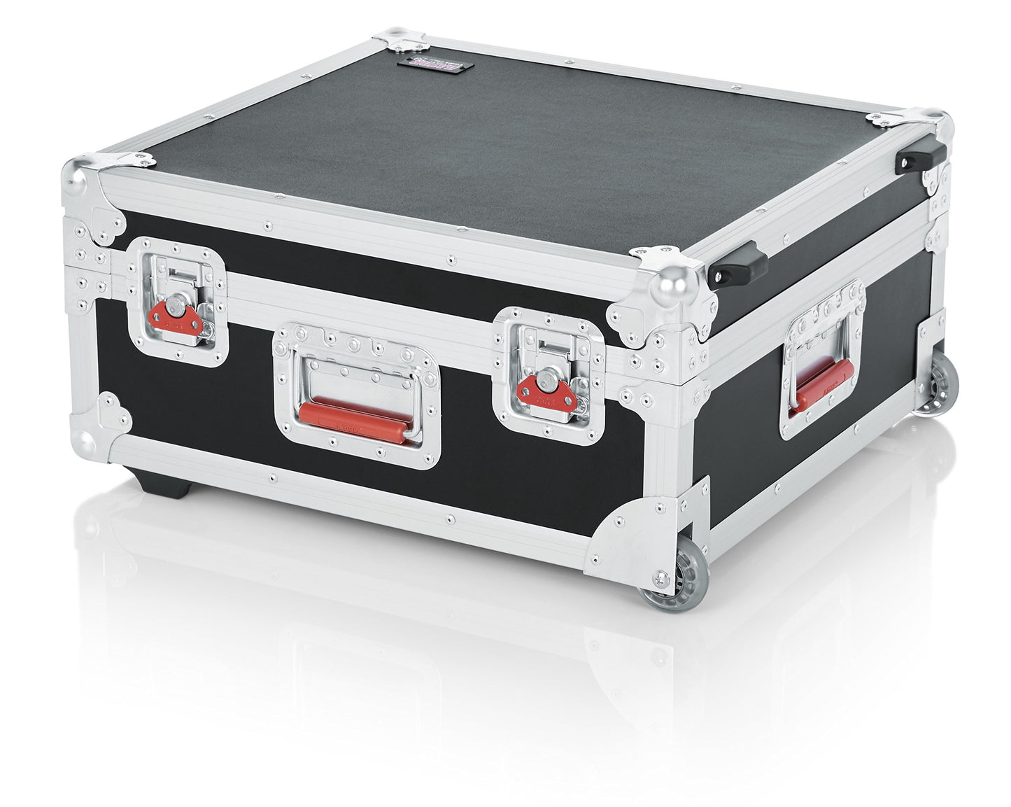 Gator Cases Rolling ATA Style Mixer Road Case with Fully Adjustable Interior and Stackable Ball Corners; 19" x 21" x 7" (G-TOUR 19X21)