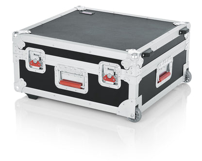 Gator Cases Rolling ATA Style Mixer Road Case with Fully Adjustable Interior and Stackable Ball Corners; 19" x 21" x 7" (G-TOUR 19X21)