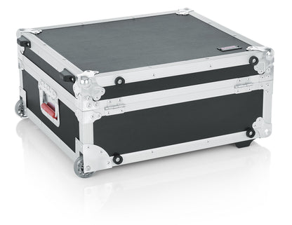 Gator Cases Rolling ATA Style Mixer Road Case with Fully Adjustable Interior and Stackable Ball Corners; 19" x 21" x 7" (G-TOUR 19X21)