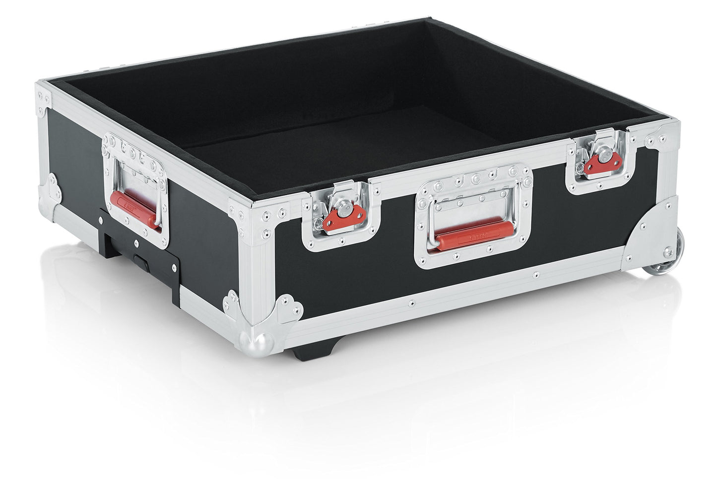 Gator Cases Rolling ATA Style Mixer Road Case with Fully Adjustable Interior and Stackable Ball Corners; 19" x 21" x 7" (G-TOUR 19X21)
