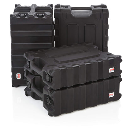 Gator Cases Pro Series Rotationally Molded 6U Rack Case with Shallow 13" Depth; Made in USA (G-PRO-6U-13)