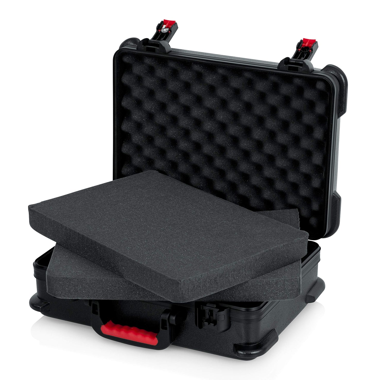 Gator Cases Molded Flight Case for Utility Equipment up to 11"x16"x5" with Diced Foam Interior and TSA Approved Locking Latch; (GTSA-UTLDF111605)