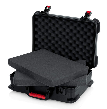 Gator Cases Molded Flight Case for Utility Equipment up to 11"x16"x5" with Diced Foam Interior and TSA Approved Locking Latch; (GTSA-UTLDF111605)