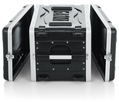Gator Cases Lightweight Molded 6U Rack Case with Heavy Duty Latches; Shallow 14.25" depth, 6U (GR-6S)