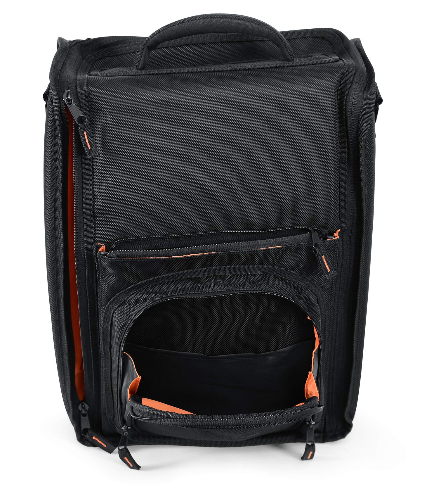 Gator Cases Club Series DJ Messenger Style Two-Channel Mixer Carry Bag with Bright Orange Interior; Designed to fit the Rane 72 (GCLUBRN72)