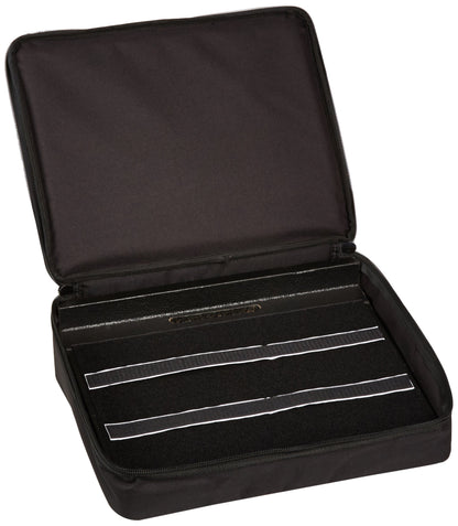 Gator Cases Guitar Effects Pedal Board with Tote Bag, Velcro Surface, and G-BUS Multi-Output Power Supply; Standard Size: 16.5" x 12" (GPT-BL-PWR)