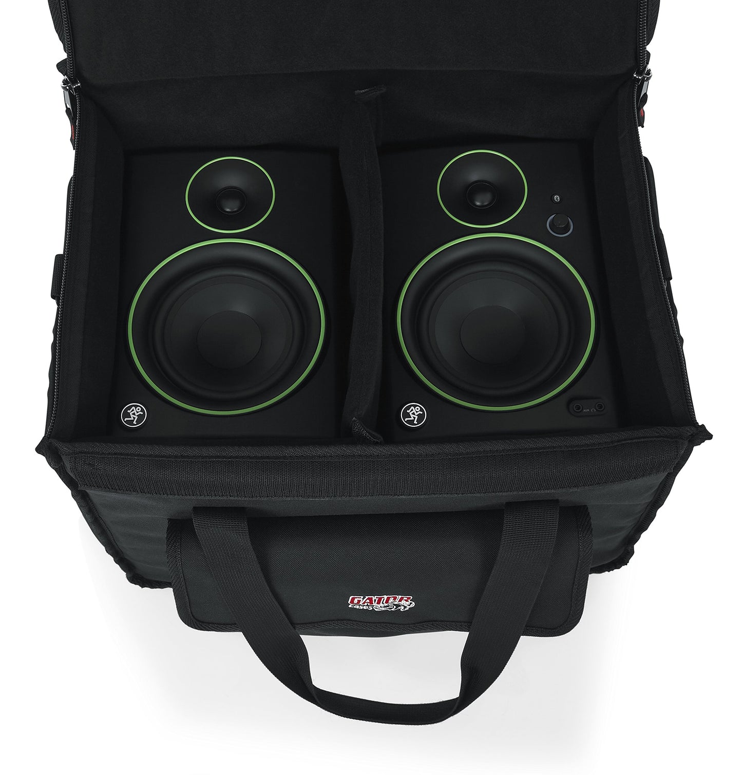 Gator Cases Studio Monitor Tote Bag Holds (2) Powered Monitors Up to 5" Driver Range; Fits JBL, Mackie, KRK, & More (G-STUDIOMON1)