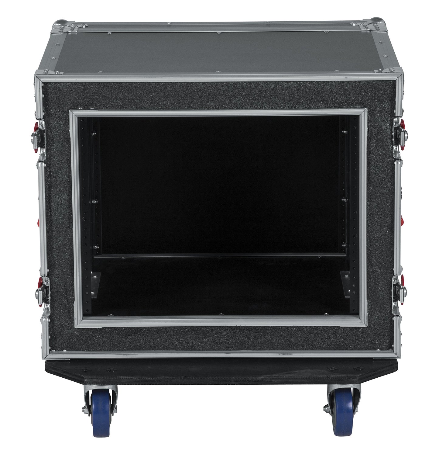 Gator Cases G-TOUR Road Ready Shock Rack Case with Heavy Duty Casters and Tour Grade Hardware; 17" Rackable Depth, 8U (G-TOUR SHK8 CAS)
