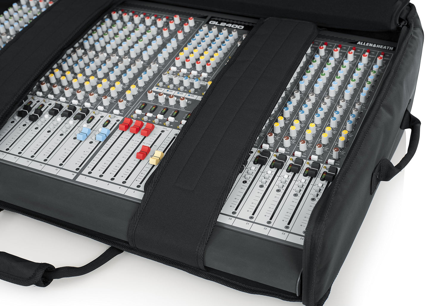Gator Cases Padded Large Format Mixer Carry Bag; Fits Mixers Such as Allen & Heath GL24400-24 | 31" x 21" x 7" (G-MIXERBAG-3121)
