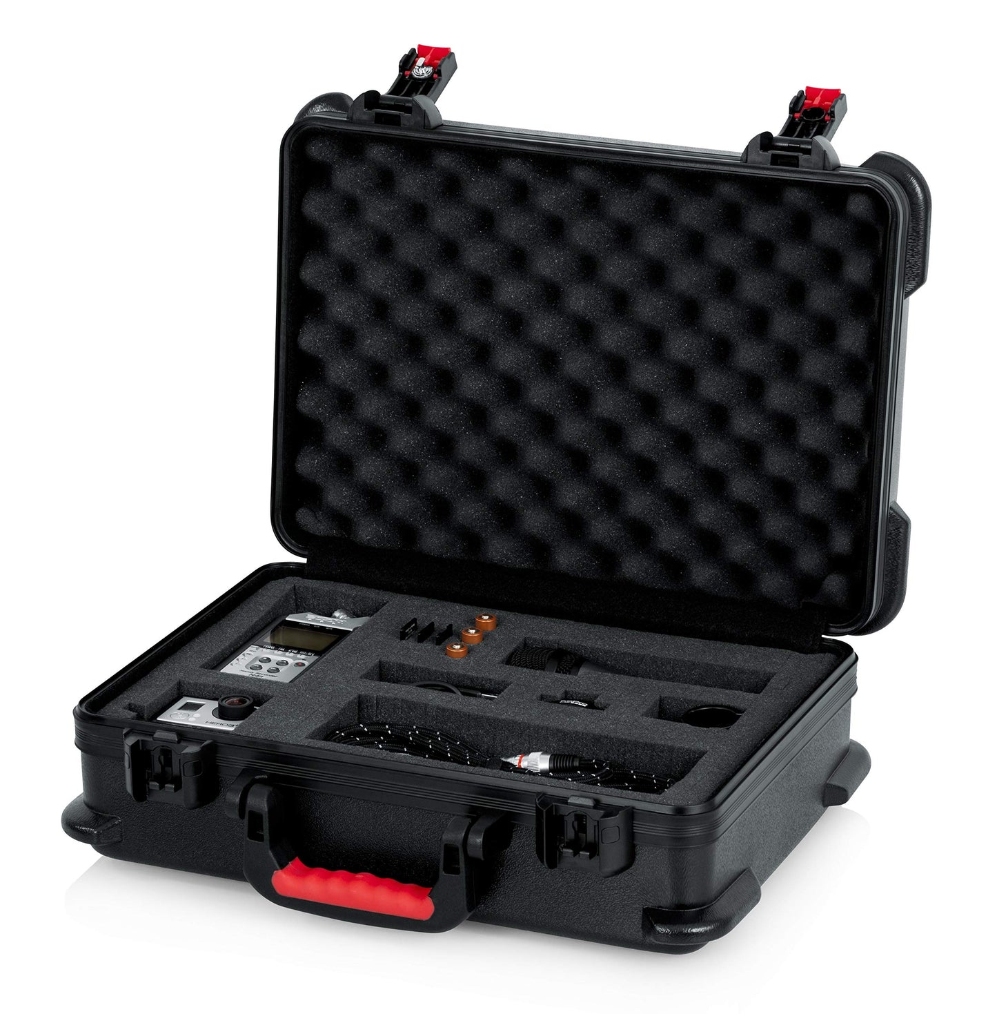 Gator Cases Molded Flight Case for Utility Equipment up to 11"x16"x5" with Diced Foam Interior and TSA Approved Locking Latch; (GTSA-UTLDF111605)