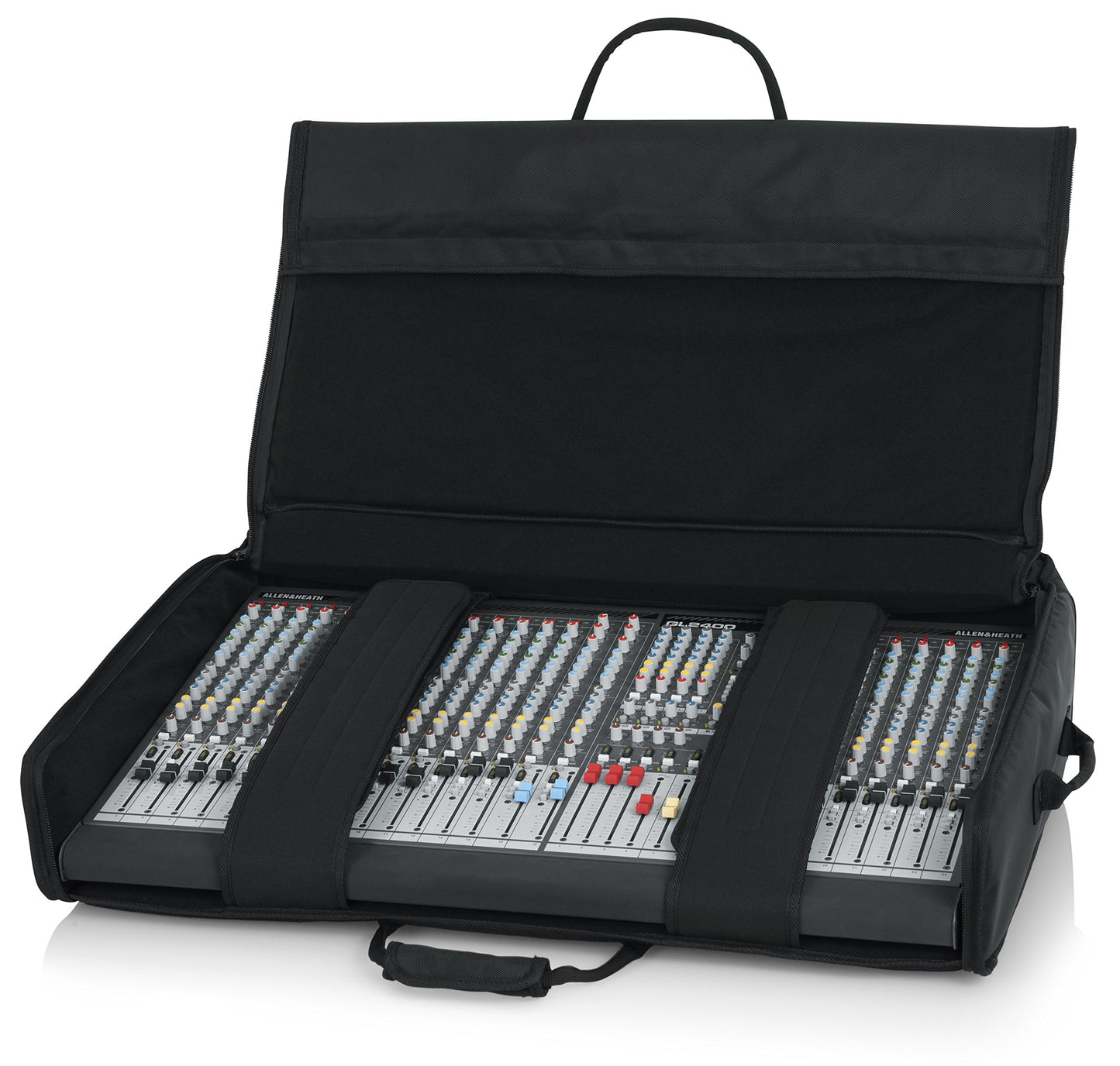 Gator Cases Padded Large Format Mixer Carry Bag; Fits Mixers Such as Allen & Heath GL24400-24 | 31" x 21" x 7" (G-MIXERBAG-3121)