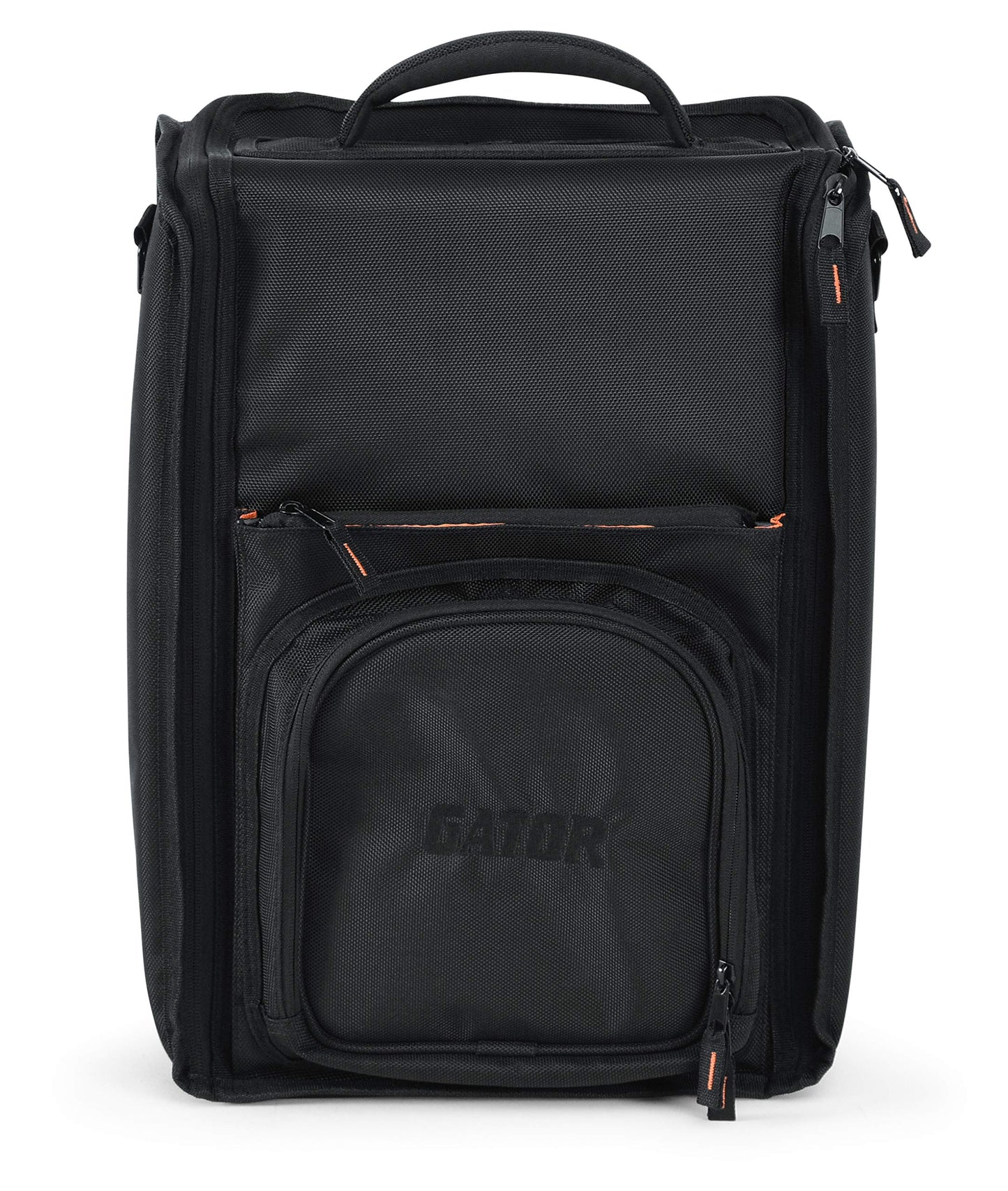 Gator Cases Club Series DJ Messenger Style Two-Channel Mixer Carry Bag with Bright Orange Interior; Designed to fit the Rane 72 (GCLUBRN72)