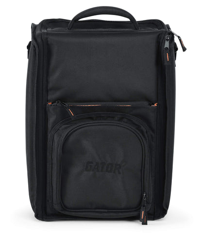 Gator Cases Club Series DJ Messenger Style Two-Channel Mixer Carry Bag with Bright Orange Interior; Designed to fit the Rane 72 (GCLUBRN72)