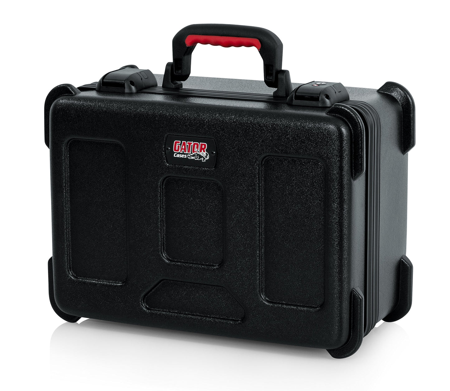 Gator Cases Molded Flight Case to Hold Up to (30) Wired Microphones with TSA Approved Locking Latch; (GTSA-MIC30)